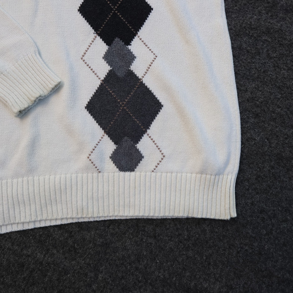 DO NOT BUY PLS Oscar De La Renta Ivory Sweater Mens Ivory Sz XL - Picture 4 of 15